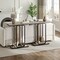 Industrial Narrow Accent Table with Sturdy Metal Frame, Rustic Entryway Table